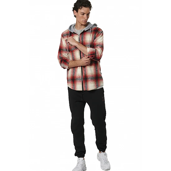ΑΝΔΡΙΚΟ FLEECE ΠΟΥΚΑΜΙΣΟ ΚΑΡΟ  Body Action 073532-01-ECRU RED