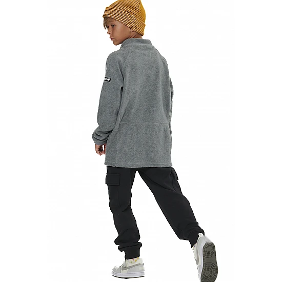ΠΑΙΔΙΚΗ POLAR FLEECE ΖΑΚΕΤΑ ΓΙΑ ΑΓΟΡΙΑ Body Action 074505-01-DARK MELANGE GREY