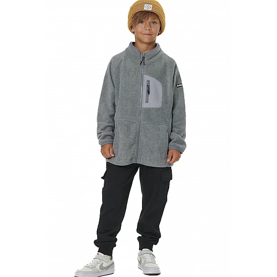 ΠΑΙΔΙΚΗ POLAR FLEECE ΖΑΚΕΤΑ ΓΙΑ ΑΓΟΡΙΑ Body Action 074505-01-DARK MELANGE GREY
