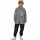 ΠΑΙΔΙΚΗ POLAR FLEECE ΖΑΚΕΤΑ ΓΙΑ ΑΓΟΡΙΑ Body Action 074505-01-DARK MELANGE GREY