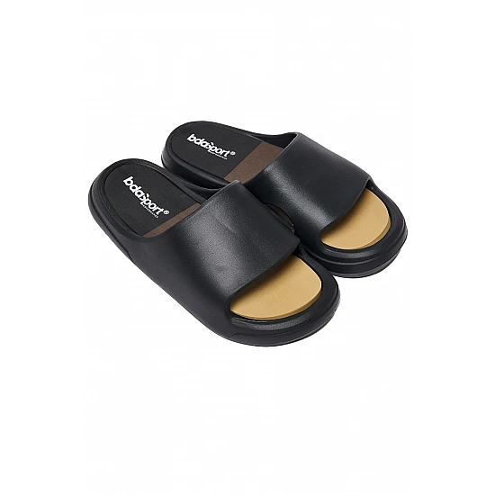 UNISEX SUMMER SLIDES Body Action 093610-01-BLACK