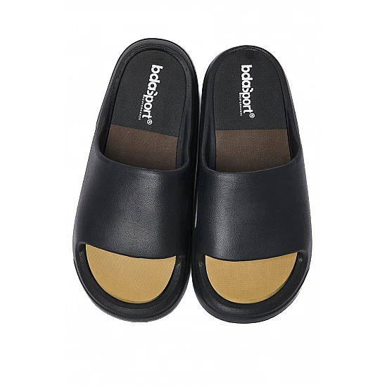 UNISEX SUMMER SLIDES Body Action 093610-01-BLACK