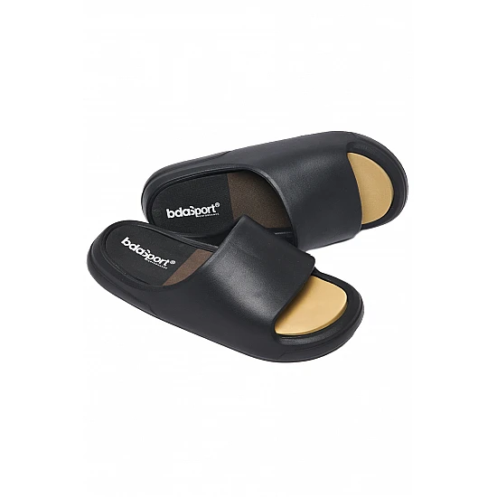 UNISEX SUMMER SLIDES Body Action 093610-01-BLACK