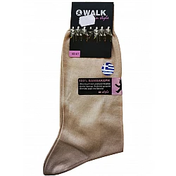 Ανδρική Κάλτσα βαμβάκι Mercerized WALK W100-78 ΜΠΕΖ