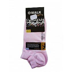 Κάλτσα Κοφτή Βαμβακερή WALK SOCKS W134-29 ΡΟΖ