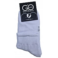 Ανδρική Κάλτσα Ημίκοντη Βαμβακερή GO SOCKS SENSI INIZIO 0904 ΛΕΥΚΟ