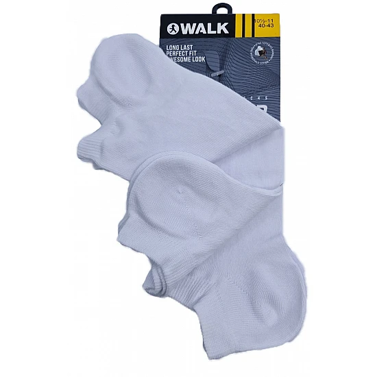 Ανδρική Κάλτσα Κοφτή Βαμβακερή 3άδα WALK X3action V20-010101 ΛΕΥΚΟ