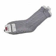 Γυναικεία Εφηβική Καλτσοπαντόφλα 36-41 One Size με Αντιολισθητικό Πάτο βετουζάκια  ABS και Επένδυση Γούνας IDER 25111-237 ΓΚΡΙ