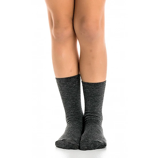 Παιδική Κάλτσα βαμβακερή 3άδα 31-34 ONE SIZE Sensi GO SOCKS 1106 ΜΑΥΡΟ ΑΝΘΡΑΚΙ ΓΚΡΙ
