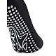Γυναικεία Κάλτσα Γιόγκα Pilates Βαμβακερή One Size 36-41 Αντιολισθητικός Πάτος βετουζάκια Χιαστά Λάστιχα Στήριξης WALK W145-1 ΜΑΥΡΟ