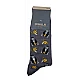 Ανδρική Κάλτσα Βαμβακερή με Σχέδιο WALK W1064-30-10 ΓΚΡΙ ΣΚΟΥΡΟ
