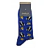 Ανδρική Κάλτσα Βαμβακερή με Σχέδιο WALK W1064-30-47 BLEU ROYAL