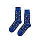 Ανδρική Κάλτσα Βαμβακερή με Σχέδιο WALK W1064-30-47 BLEU ROYAL