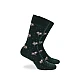 Ανδρική Κάλτσα Βαμβακερή με Σχέδιο WALK W1064-31-40 ΠΡΑΣΙΝΟ ΣΚΟΥΡΟ