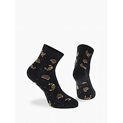 Γυναικεία Κάλτσα Ημίκοντη bamboo 36-40 ONE SIZE WALK SOCKS W333-25-02 ΜΑΥΡΟ