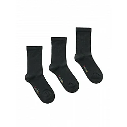 Παιδική Κάλτσα bamboo 35-38 ONE SIZE 3 Ζεύγη WALK SOCKS W1810-3-020202 ΜΑΥΡΟ