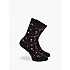 Κάλτσα Βαμβακερή Σχέδιο Wine One Size 36-40 Μαλακό Λάστιχο WALK W132-9-02 ΜΑΥΡΟ