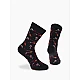 Κάλτσα Βαμβακερή Σχέδιο Wine One Size 36-40 Μαλακό Λάστιχο WALK W132-9-02 ΜΑΥΡΟ