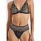 Δαντελένιο Σετ Εσωρούχων   Ασημί Milena By Paris Set10198-7747-Ασημί