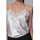Σατέν Lingerie Top με Δαντέλα   Ιβουάρ Milena By Paris 010205-Ιβουάρ