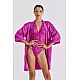 Ρόμπα Σατεν Ζακάρ   Magenta Milena By Paris 005369-Magenta