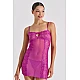 Sexy Νυχτικάκι Σετ με String   Magenta Milena By Paris 003457-Magenta