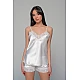 Νυφικό Σετ Σατέν Babydoll με Ρόμπα   Ιβουάρ Milena By Paris Set4201_5367-Ιβουάρ