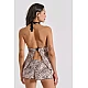 Σατέν Babydoll με Σορτς   Animal Print Milena By Paris 004206-Animal Print