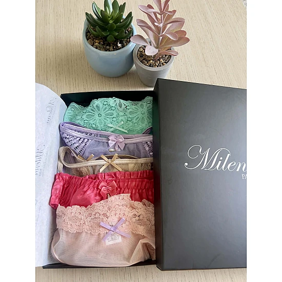 Mystery Box G string – Πολύχρωμο Milena By Paris GB-013-Πολύχρωμο
