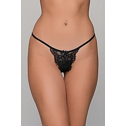 Συσκευασία Δώρου Ταχυδρομικός Φάκελος 2 pack με G string   Μαύρο και Μόκκα Milena By Paris GB-002-Μαύρο-Μόκκα