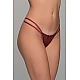 Micro G string Ιριδίζουσα Λύκρα   Μπορντό Milena By Paris 006917-Μπορντό