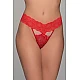 G string Δαντέλα   Κόκκινο Milena By Paris 006936-Κόκκινο