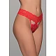 G string Δαντέλα   Κόκκινο Milena By Paris 006936-Κόκκινο