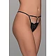 Δαντελένιο G string με Καρδούλα   Μαύρο Milena By Paris 006938-Μαύρο