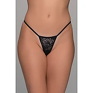 Mini Micro G string   Μαύρο Milena By Paris 006955-Μαύρο