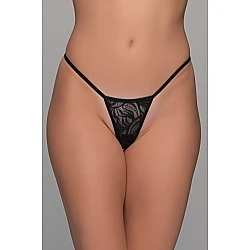Mini Micro G string   Μαύρο Milena By Paris 006955-Μαύρο