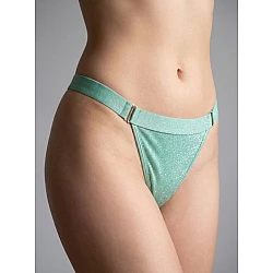 G string Γυαλιστερή Λύκρα με Φαρδύ Λάστιχο   Aqua Milena By Paris 006964-Aqua