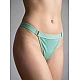 G string Γυαλιστερή Λύκρα με Φαρδύ Λάστιχο   Aqua Milena By Paris 006964-Aqua