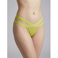 G string Γυαλιστερή Λύκρα με Φαρδιά Λάστιχα   Λάϊμ Milena By Paris 006965-Λαϊμ