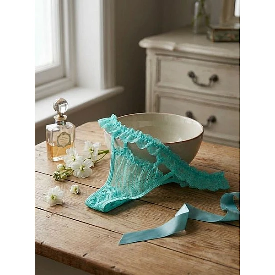 Δαντελένιο Τ string   Aqua Milena By Paris 006968-Aqua