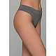 Plus Size String Bamboo   Ανθρακί Milena By Paris PS-7724-Ανθρακί