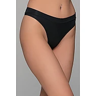 Plus Size Φαρδύ String Bamboo   Μαύρο Milena By Paris PS-7724-Μαύρο