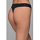 Plus Size Φαρδύ String Bamboo   Μαύρο Milena By Paris PS-7724-Μαύρο