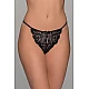 Ψηλόμεσο Tanga String Δαντέλα   Μαύρο Milena By Paris 007740-Μαύρο