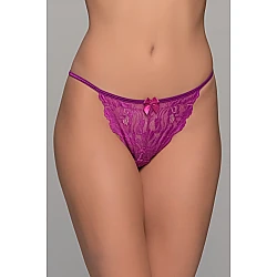 Ψηλόμεσο Tanga String Δαντέλα   Magenta Milena By Paris 007740-Magenta