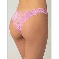 V cut Brazilian Σλιπ Δαντέλα   Rose pink Milena By Paris 008391-Rose pink