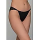 Σατέν Brazilian Slip με Δαντέλα – Μαύρο Milena By Paris 008501-Μαύρο