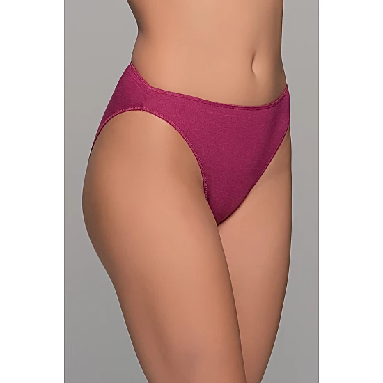 High Leg Σλιπ Bikini Bamboo   Μπορντό Milena By Paris 008505-Μπορντό