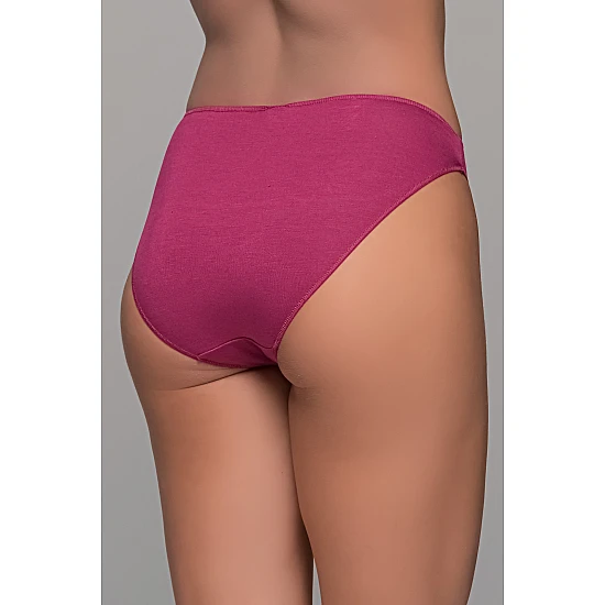 High Leg Σλιπ Bikini Bamboo   Μπορντό Milena By Paris 008505-Μπορντό