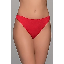 High Leg Σλιπ Bikini Bamboo   Κόκκινο Milena By Paris 008505-Κόκκινο